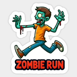 Zombie Run Sticker